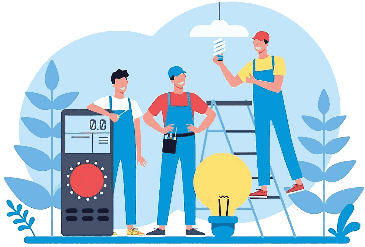 Elite Test and Tag technicians testing electrical equipment
